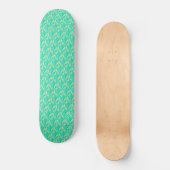 künstlerischer Blumenprint Skateboard (Vorderseite)