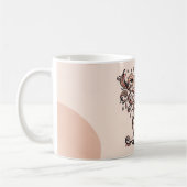 Künstlerischer Boho-Botanik-Kaffeebecher Zweifarbi Kaffeetasse (Links)