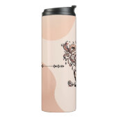 Künstlerischer Boho-Botanik-Kaffeetassen-Reisebech Thermosbecher (Nach links gedreht)