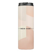 Künstlerischer Boho-Botanik-Kaffeetassen-Reisebech Thermosbecher (Rückseite)