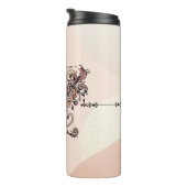 Künstlerischer Boho-Botanik-Kaffeetassen-Reisebech Thermosbecher (Nach rechts gedreht)