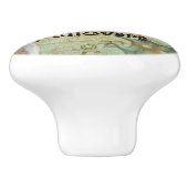 Künstlerischer brauner Sand, Graufarben an der Küs Keramikknauf (Seitenansicht)