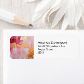 Künstlerischer Brush zieht Gold und Pink an (Insitu)