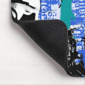 Künstlerischer Bullterrier-Hundezucht-Entwurf Mousepad (Ecke)