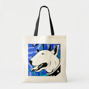Künstlerischer Bullterrier-Hundezucht-Entwurf Tragetasche