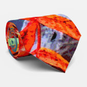 Künstlerischer bunter heller Sumac verlässt Krawatte (Gerollt)