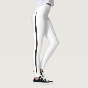 Künstlerischer Bürsten-Seiten-Streifen-elegantes Leggings