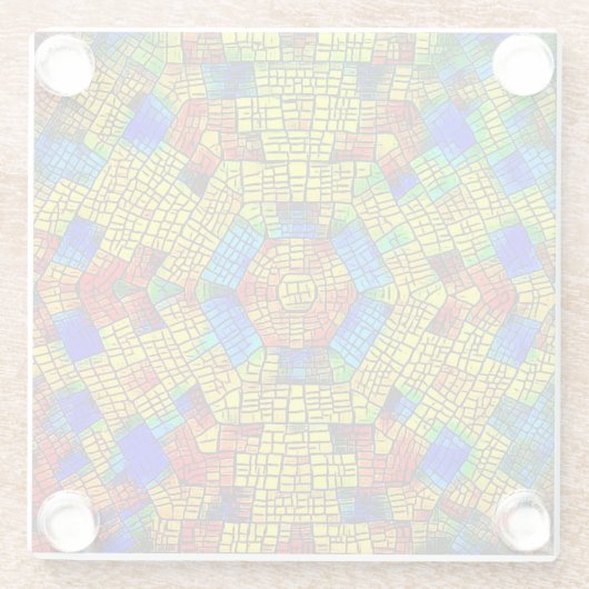 Künstlerischer Design-Untersetzer Glasuntersetzer (Rückseite)