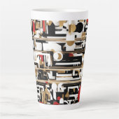 Künstlerischer Designer groß Milchtasse (Vorderseite)