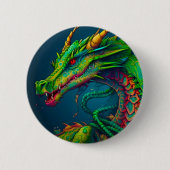 Künstlerischer Drache Button (Vorderseite)