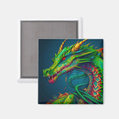 Künstlerischer Drache Magnet (Vorderseite/Rückseite)