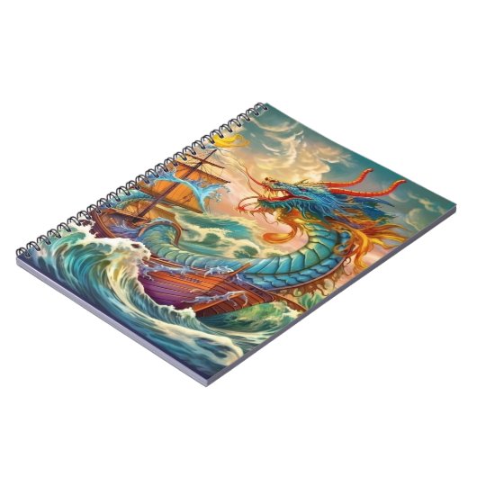 Künstlerischer Drache Notizblock (Linke Seite)