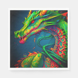 Künstlerischer Drache Serviette