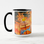 Künstlerischer Drache Tasse (Links)