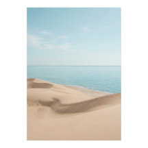 Künstlerischer Druck von Sandstrand und Küstenozea
