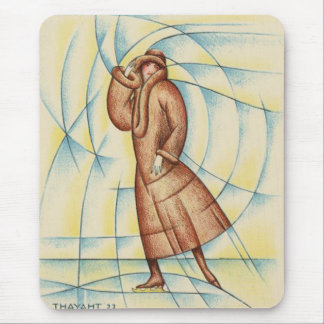 Künstlerischer Eisläufer Mousepad