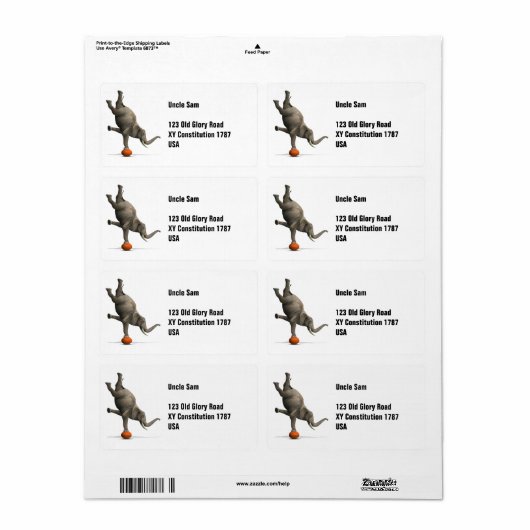 künstlerischer Elefant (Vorne)