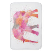 Künstlerischer Elefant Badematte (Vorderseite Vertikal)