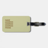 künstlerischer Elefant Gepäckanhänger (Rückseite horizontal)