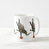 künstlerischer Elefant Kaffeetasse (VorderseiteRechts)