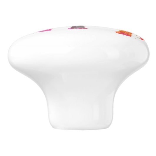 Künstlerischer Elefant Keramikknauf (Seitenansicht)