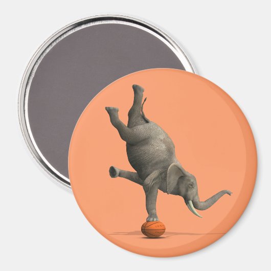 künstlerischer Elefant Magnet (Vorderseite/Rückseite)