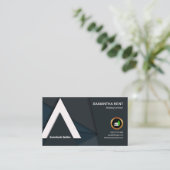 Künstlerischer eleganter Ein-Rahmen Visitenkarte (Stehend Vorderseite)