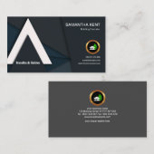 Künstlerischer eleganter Ein-Rahmen Visitenkarte (Vorne/Hinten)