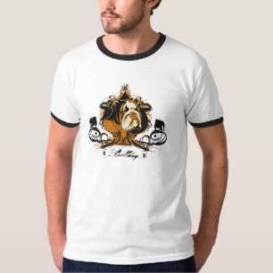 Künstlerischer englischer Bulldoggen-Zucht-Entwur T-Shirt
