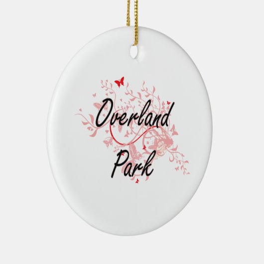 Künstlerischer Entwurf Überlandpark-Kansas City Keramik Ornament (Rechts)