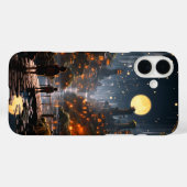 Künstlerischer Fall für Moon Scene Case-Mate iPhone Hülle (Rückseite (Horizontal))