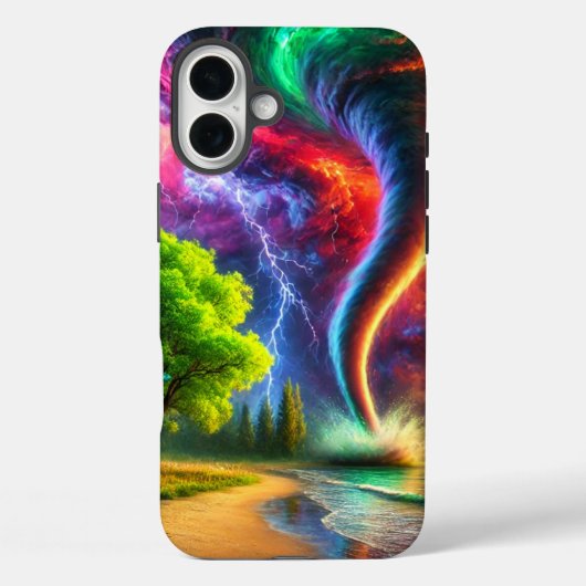 Künstlerischer Fall Tornado Case-Mate iPhone Hülle (Rückseite)