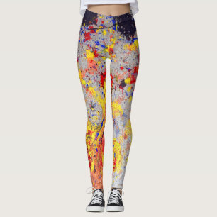 Künstlerischer Farbspritzling Leggings