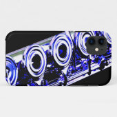 Künstlerischer Flute Silber Metall Schöner Spaß Case-Mate iPhone Hülle (Rückseite (Horizontal))