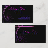 Künstlerischer Fraktal-Anschlag Visitenkarte (Vorne/Hinten)