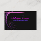 Künstlerischer Fraktal-Anschlag Visitenkarte (Rückseite)