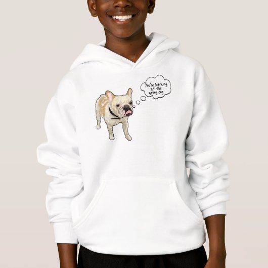 Künstlerischer französische Bulldogge Projekt Hoodie (Vorderseite)