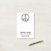 Künstlerischer Frieden Post-it Klebezettel (Auf Schreibtisch)