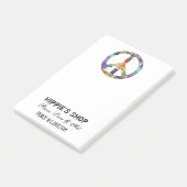 Künstlerischer Frieden Post-it Klebezettel (angewinkelt)