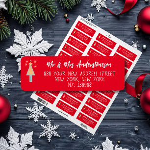 Künstlerischer froher Weihnachtsbaum Elegante Rück