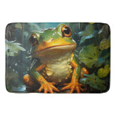 Künstlerischer Frosch Badematte (Vorderseite)