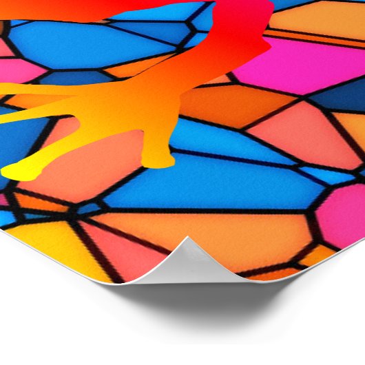 Künstlerischer Frosch Poster (Ecke)