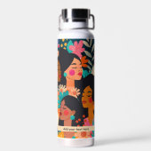 Künstlerischer Frühling für Frauen Trinkflasche (Rückseite)