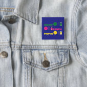 Künstlerischer Frühling Knolling Button (Beispiel)