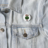 Künstlerischer Frühlingsblütenbaum Grafik  Button (Beispiel)