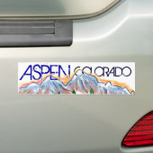 Künstlerischer Gebirgsaufkleber Aspen Colorado Autoaufkleber (Auf Auto)