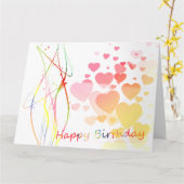 Künstlerischer Geburtstag Karte (Gelbe Blume)