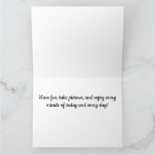 Künstlerischer Geburtstag Karte (Innenseite)