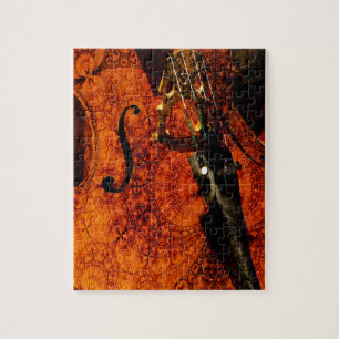 Künstlerischer gemusterter Celloentwurf Puzzle