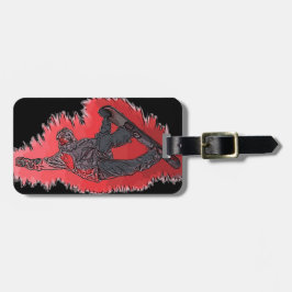 Künstlerischer Gepäckanhänger des roten